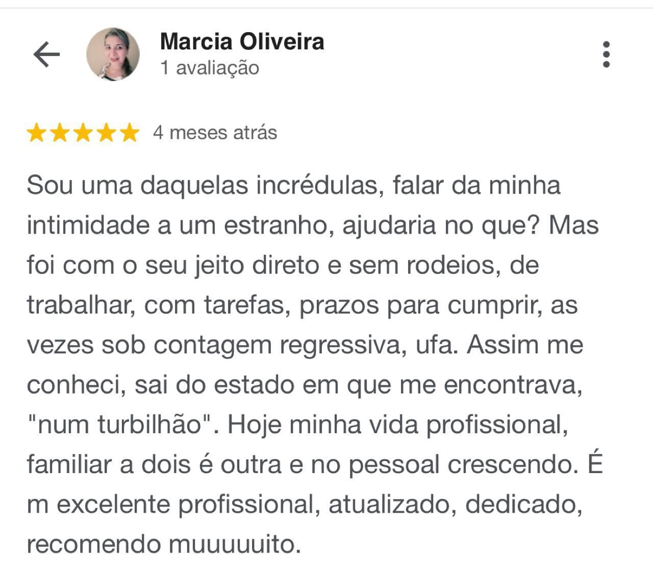 depoimento dos clientes